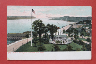 Ansichtskarte AK New York 1907 Claremont Restaurant Schiffe Hudson River Ortsansicht USA Amerika Vereinigte Staaten